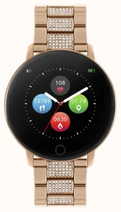 Reflex Active Series 5 Smart Watch Crystal Set Rose Gold Bracelet