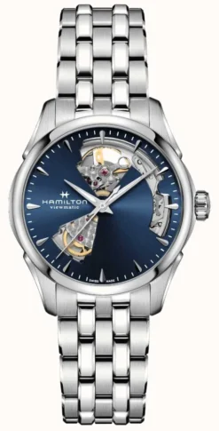 Hamilton Womens | Jazzmaster | Open Heart Auto | Blue Dial