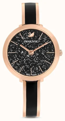 Swarovski Women's | Crystalline Delight | Black Dial | Rose Gold Watch