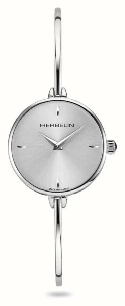 Herbelin Fil Women's Silver Dial Bangle Bracelet Watch