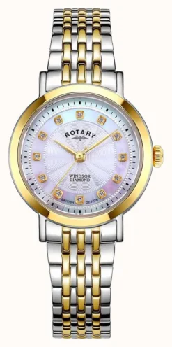 Rotary Women's Windsor Diamond-Set Two-Tone Watch