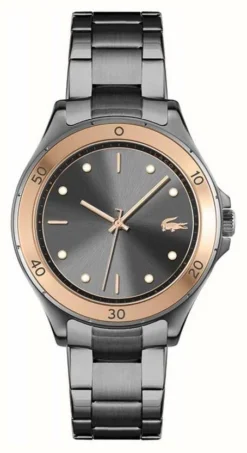 Lacoste Women's Swing | Grey Dial | Grey Plated Bracelet