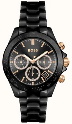 BOSS Women's Novia | Black Dial | Black Ceramic