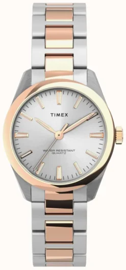 Timex Highview Two Tone Rose Gold Tone Plated Watch