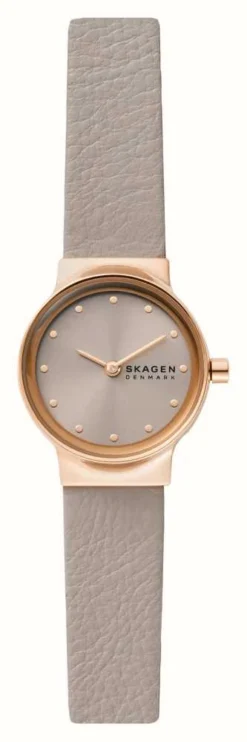 Skagen Women's Freja Lille Beige Leather Strap Watch