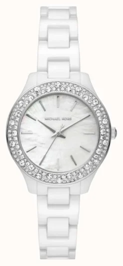 Michael Kors Liliane Women's White Ceramic Watch