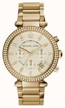 Michael Kors Parker Gold-toned Stainless Steel Watch
