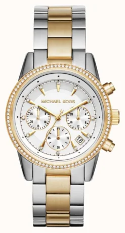 Michael Kors Women's Ritz Two-Tone Chronograph Watch