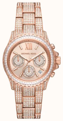 Michael Kors Everest Women's Crystal Set Chronograph Watch