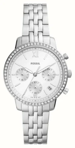Fossil Women's Neutra | Silver Chronograph Dial | Stainless Steel Bracelet