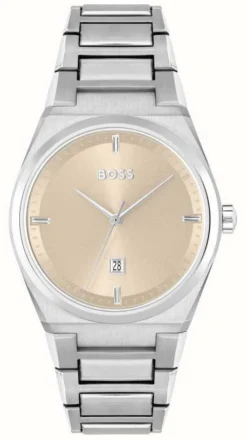 BOSS Women's Steer | Champagne Dial | Stainless Steel Bracelet